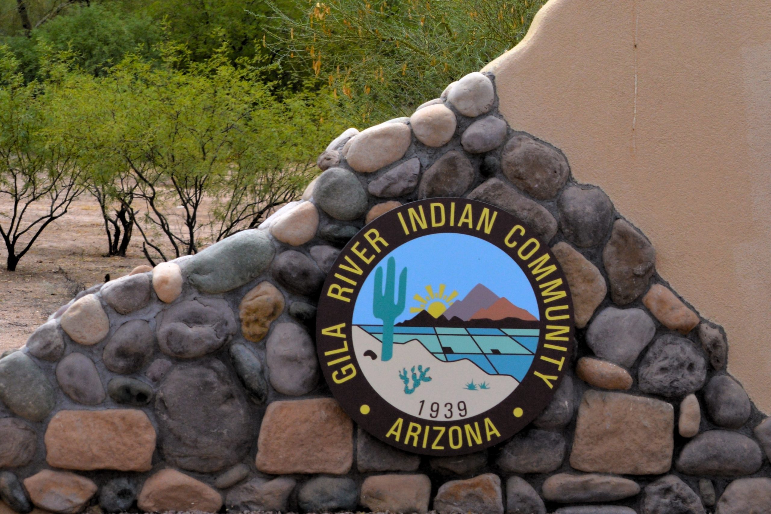 Gila,River,,Arizona,-,July,24,2024:,An,Entrance,Sign